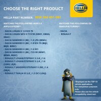 Interior Blower 12 V 180 W 2-pole HELLA for DACIA SANDERO and others