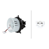 Interior Blower 12 V 240 W 2-pole HELLA suitable for e.g....