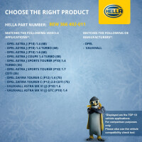 Interior Blower 12 V 240 W 2-pole HELLA suitable for e.g. OPEL ASTRA