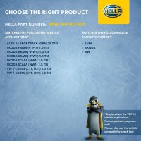 Interior Blower 12 V 222 W 2-pole HELLA suitable for e.g. SKODA KAMIQ