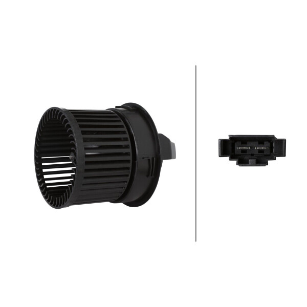 Interior Blower 12 V 288 W 2-pole HELLA suitable for e.g. PEUGEOT 308