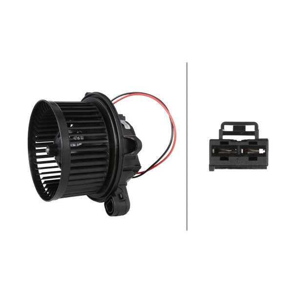 Innenraumgebläse 12 V 228 W 2-polig HELLA für u.a. MERCEDES-BENZ CLA