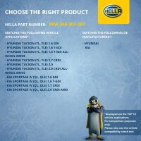 Interior Blower 12 V 156 W 2-pole HELLA for e.g. HYUNDAI TUCSON