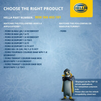 Interior Blower 12 V 240 W 2-pole HELLA suitable for e.g. FORD B-MAX