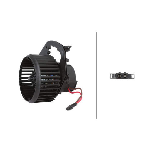 Interior Blower 12 V 366 W 2-pole HELLA for e.g. VW TRANSPORTER