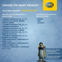 Innenraumgebläse 12 V 525 W 2-polig HELLA für u.a. OPEL CROSSLAND