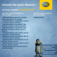 Innenraumgebläse 12 V 300 W 2-polig HELLA für u.a. MERCEDES-BENZ VITO