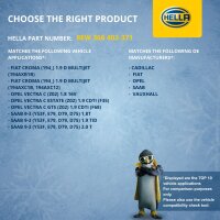 Interior Blower 12 V 264 W 2-pole HELLA suitable for e.g. SAAB 9-3