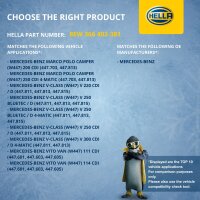 Interior Blower 12 V 216 W 2-pole HELLA for MERCEDES-BENZ VITO and others