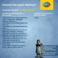 Interior Blower 12 V 234 W 2-pole HELLA suitable for e.g. IVECO DAILY