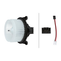 Interior Blower 12 V 240 W 2-pole HELLA suitable for e.g....