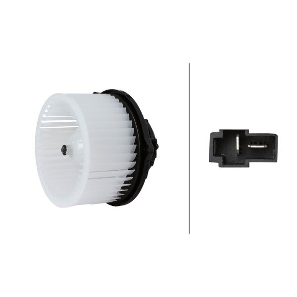 Interior Blower 12 V 282 W 2-pole HELLA IAM-Expertise suitable for FORD RANGER