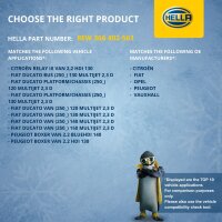 Interior Blower 12 V 192 W 2-pole HELLA suitable for e.g. FIAT DUCATO