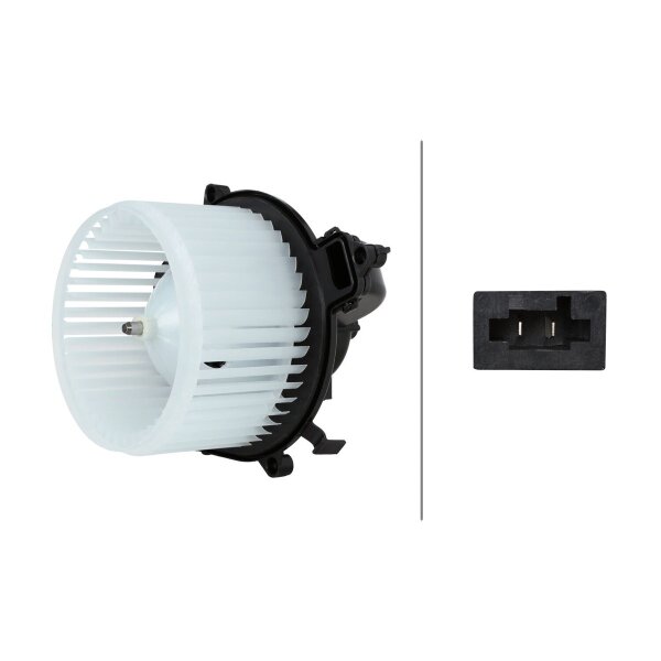 Innenraumgebläse 12 V 258 W 2-polig HELLA für u.a. PEUGEOT PARTNER