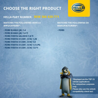 Engine Cooling Fan 12 V 60 W 2-pole HELLA suitable for e.g. FORD FIESTA