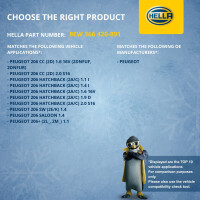 Engine Cooling Fan 12 V 200 W 2-pole HELLA for e.g....