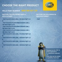 Engine Cooling Fan 12 V 240 W 4-pole HELLA for FIAT DUCATO and others