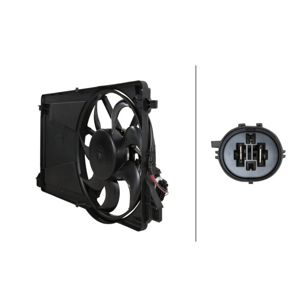 Engine Cooling Fan 12 V 336 W 3-pin HELLA for FORD FOCUS and others