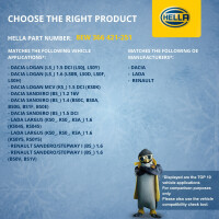 Engine Cooling Fan 12 V 264 W 2-pole HELLA for DACIA SANDERO and others