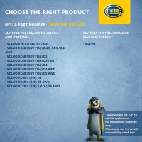 Engine Cooling Fan 12 V 306 W 4-pole HELLA suitable for e.g. VOLVO XC60