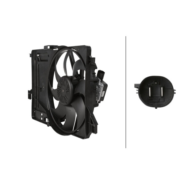 Lüfter Motorkühlung 12 V 345 W 2-polig HELLA für u.a. FORD C-MAX