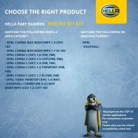 Lüfter Motorkühlung 12 V 168 W 3-polig HELLA für u.a. OPEL COMBO