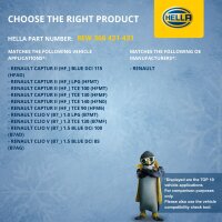 Engine Cooling Fan 12 V 168 W 2-pole HELLA for e.g. RENAULT CAPTUR