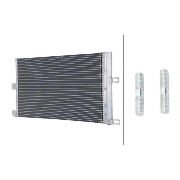 Kondensator Klimaanlage mit Trockner Kühlrippen gelötet HELLA für TESLA MODEL