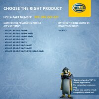 Air Conditioning Condenser with dryer cooling fins soldered HELLA for VOLVO XC40