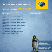 Air Conditioning Condenser with dryer fins soldered HELLA for SUZUKI SWIFT