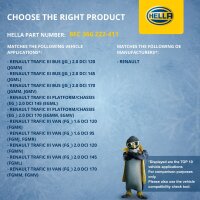 Kondensator Klimaanlage mit Trockner HELLA für u.a. RENAULT TRAFIC