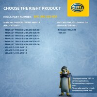 Kondensator Klimaanlage mit Trockner HELLA für u.a. RENAULT TRUCKS