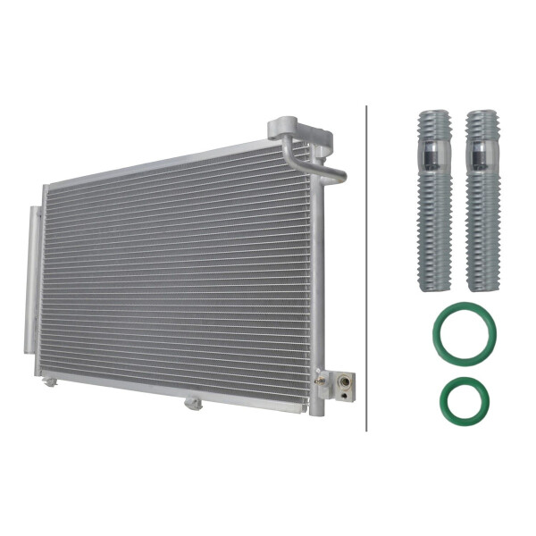 Kondensator Klimaanlage mit Trockner HELLA passend für u.a. FORD FIESTA