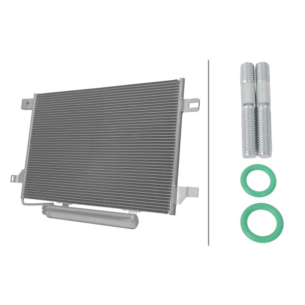 Kondensator Klimaanlage mit Trockner HELLA passend für u.a. MB A-KLASSE