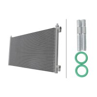Air Conditioning Condenser without dryer HELLA fits FIAT...