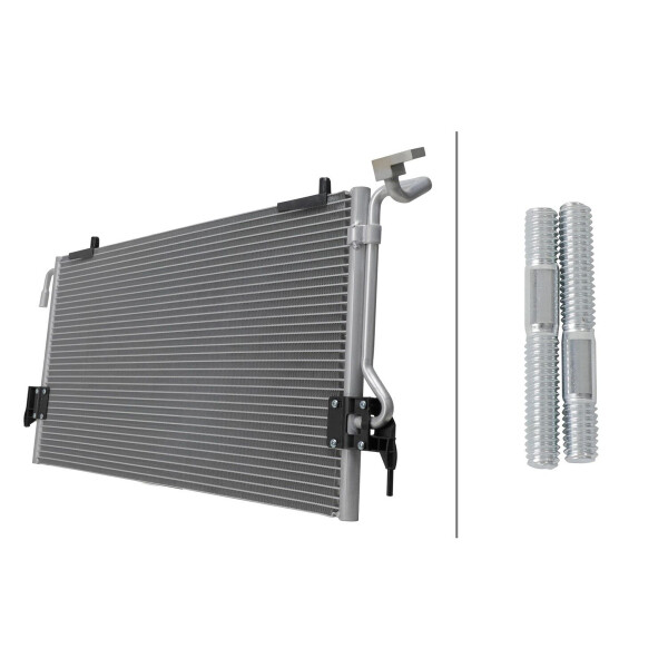 Kondensator Klimaanlage gelötet HELLA passend für u.a. CITROËN BERLINGO