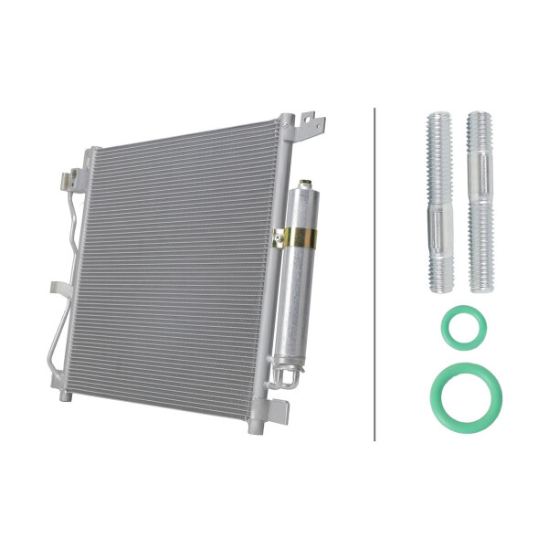 Air Conditioning Condenser HELLA IAM-Expertise for e.g. NISSAN JUKE