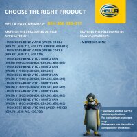 Wärmetauscher Innenraumheizung 360 x 170 mm HELLA für u.a. MB VITO