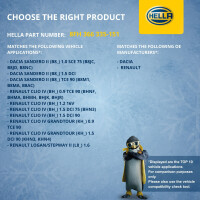 Heat Exchanger For Interior Heating 132 x 178 mm HELLA for e.g. RENAULT CLIO