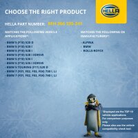 Heat Exchanger For Interior Heating 135 x 135 mm HELLA for BMW 5 Series