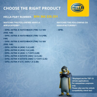 Wärmetauscher Innenraumheizung 210 x 188 mm HELLA für u.a. OPEL ASTRA