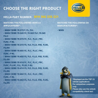 Heat Exchanger For Interior Heating 370 x 194 mm HELLA for e.g. MAN F2000