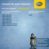 Heat Exchanger For Interior Heating 134 x 258 mm HELLA for BMW 5 Series