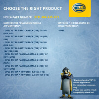 Wärmetauscher Innenraumheizung 208 x 180 mm HELLA für u.a. OPEL ASTRA