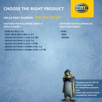 Wärmetauscher Innenraumheizung 234 x 157 mm HELLA für u.a. SEAT IBIZA