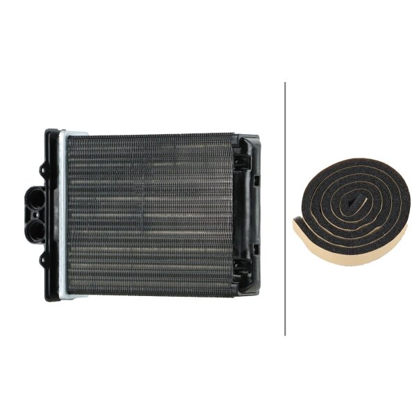 Wärmetauscher Innenraumheizung 205 x 176 mm HELLA für u.a. OPEL VECTRA