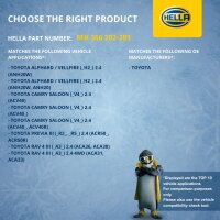 Air Conditioning Compressor 12 V Ø 110 HELLA suitable for e.g. TOYOTA CAMRY