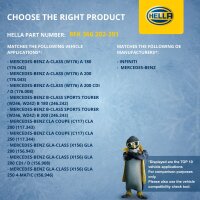 Klimakompressor 12 V Ø 115 HELLA für u.a. MERCEDES-BENZ A-KLASSE