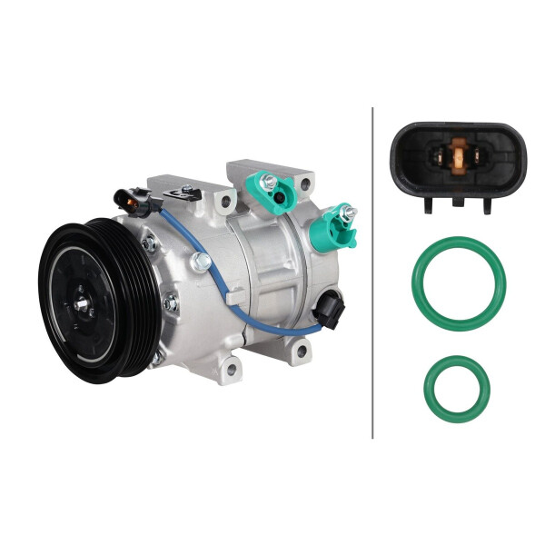 Air Conditioning Compressor 12 V Ø 113.5 HELLA suitable for e.g. KIA OPTIMA