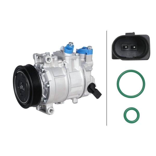 Klimakompressor 12 V Ø 110 HELLA IAM-Expertise passend für u.a. AUDI A4